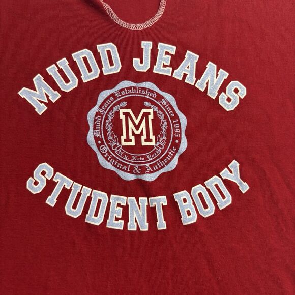 Vintage Mudd Jeans Graphic Short Sleeve T-shirt Juniors Size XLarge 90s Y2K - Picture 2 of 6